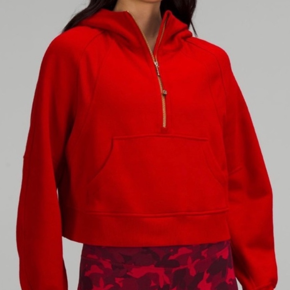 Limited edition red/ gold scuba hoodie